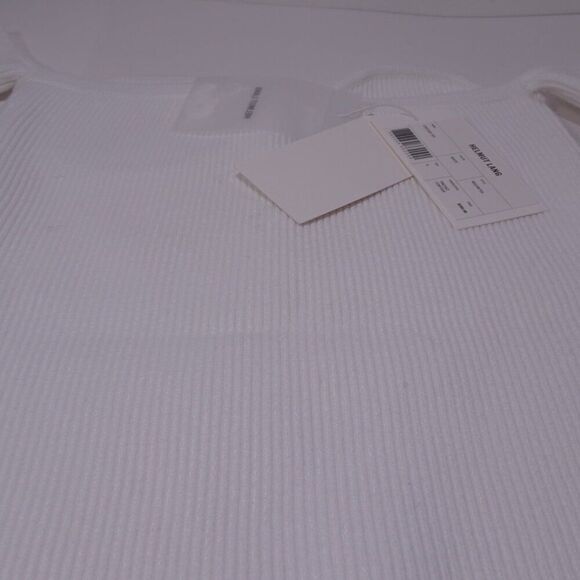 Helmut Lang Women's Pinched Contour Cold Shoulder Top XXS XS M L NWT 265 White - Picture 12 of 13